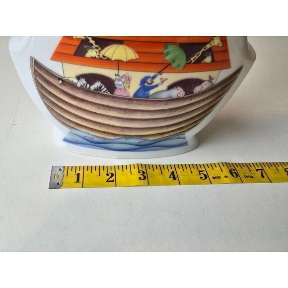 Noah's Ark Piggy Bank Porcelain Vintage - Picture 4 of 9